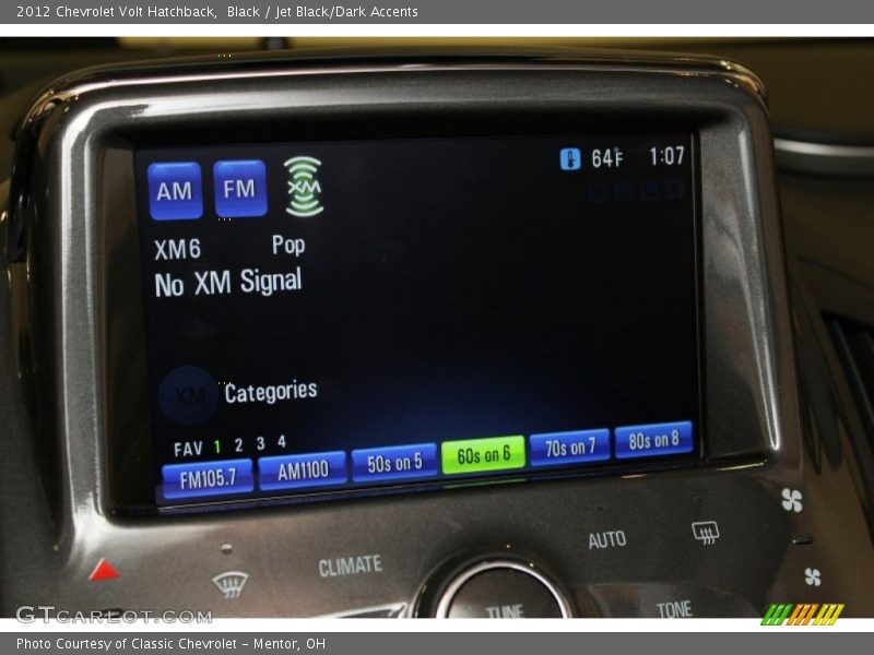 Audio System of 2012 Volt Hatchback