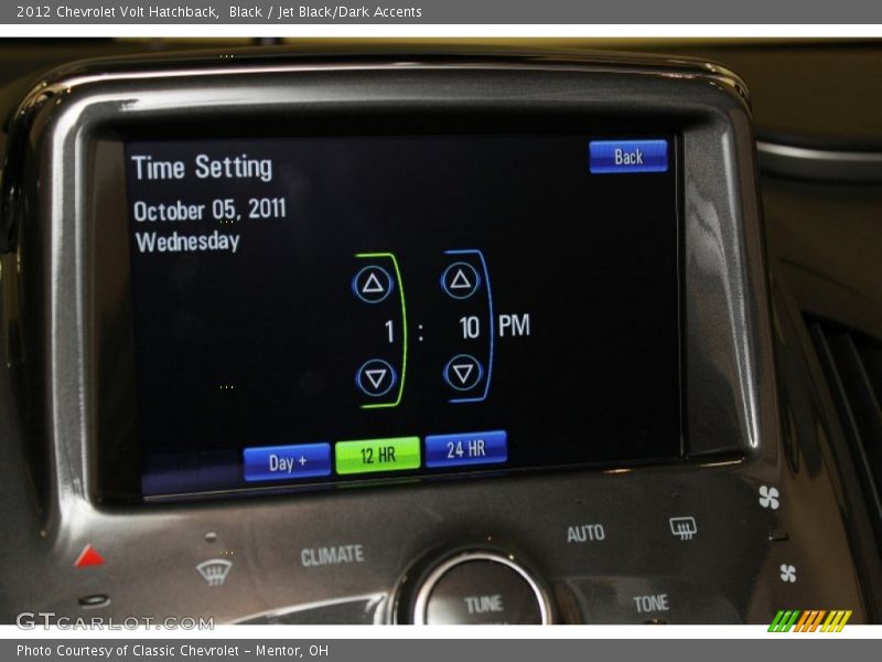 Controls of 2012 Volt Hatchback
