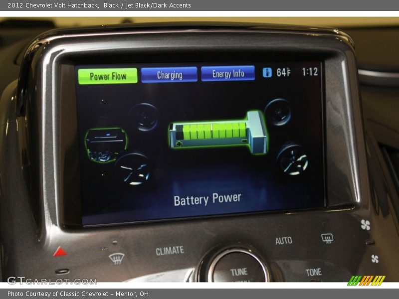Controls of 2012 Volt Hatchback