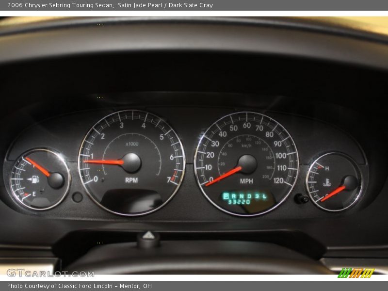 Satin Jade Pearl / Dark Slate Gray 2006 Chrysler Sebring Touring Sedan
