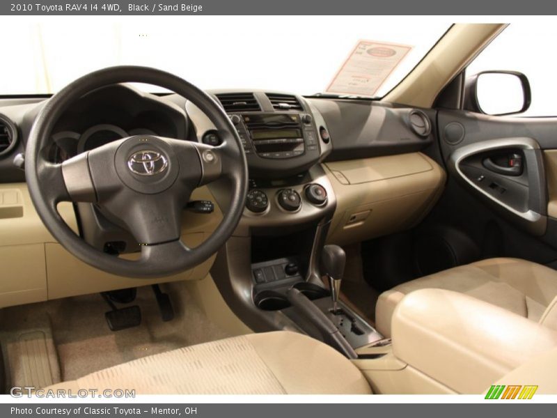 Black / Sand Beige 2010 Toyota RAV4 I4 4WD