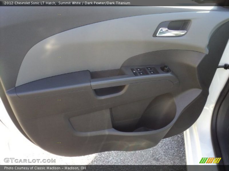 Summit White / Dark Pewter/Dark Titanium 2012 Chevrolet Sonic LT Hatch