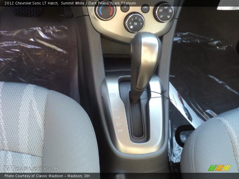 Summit White / Dark Pewter/Dark Titanium 2012 Chevrolet Sonic LT Hatch