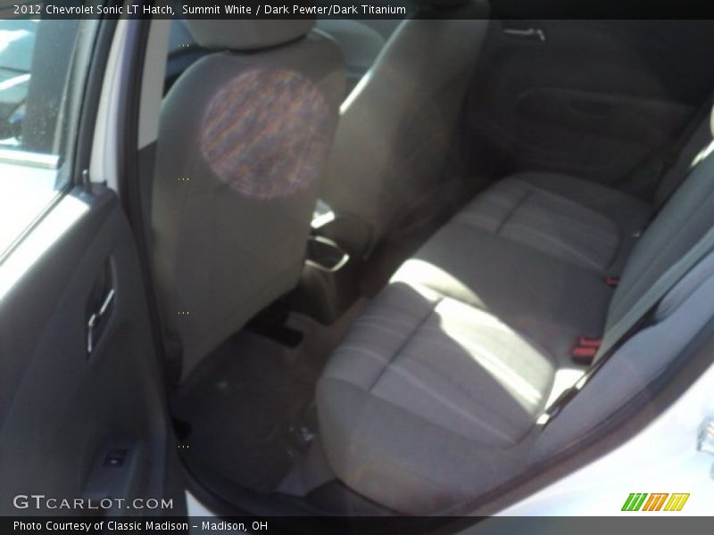 Summit White / Dark Pewter/Dark Titanium 2012 Chevrolet Sonic LT Hatch