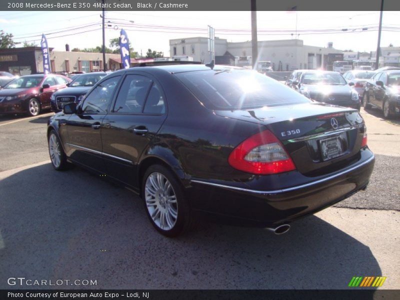 Black / Cashmere 2008 Mercedes-Benz E 350 4Matic Sedan