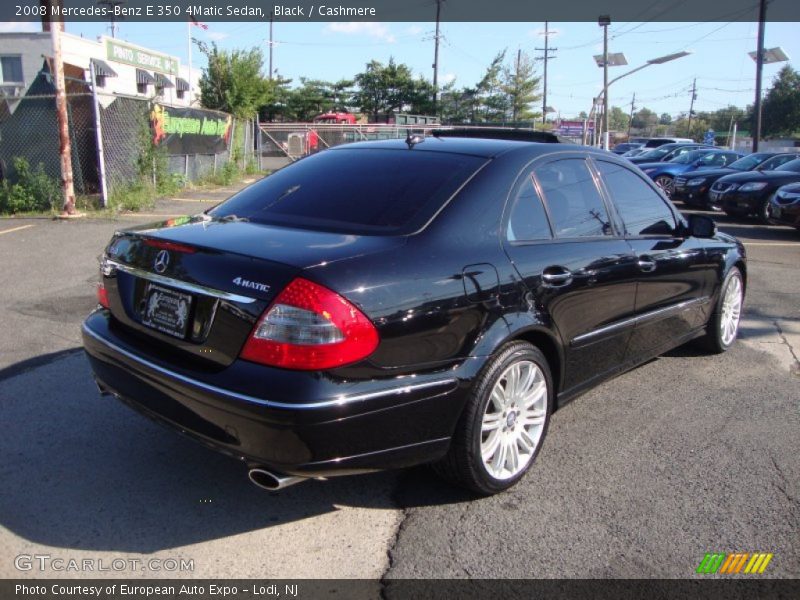 Black / Cashmere 2008 Mercedes-Benz E 350 4Matic Sedan