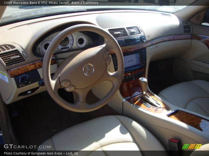 Black / Cashmere 2008 Mercedes-Benz E 350 4Matic Sedan