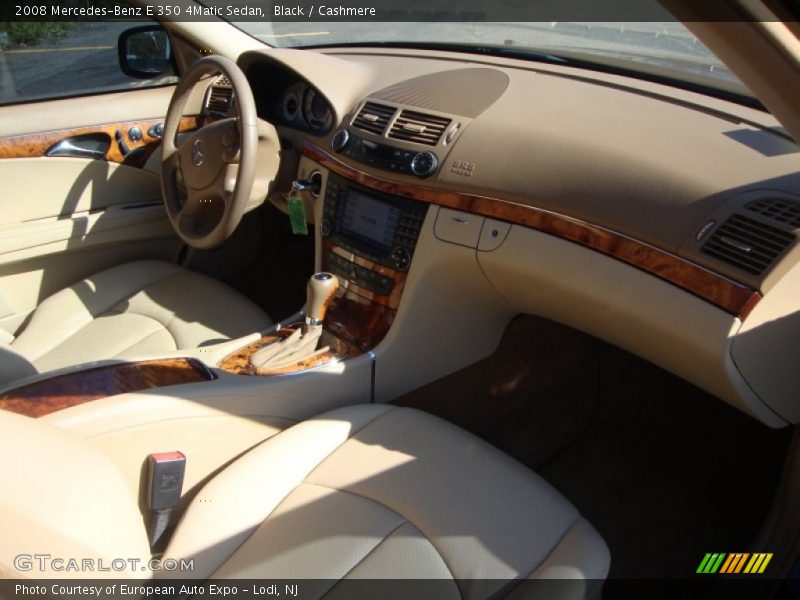 Black / Cashmere 2008 Mercedes-Benz E 350 4Matic Sedan