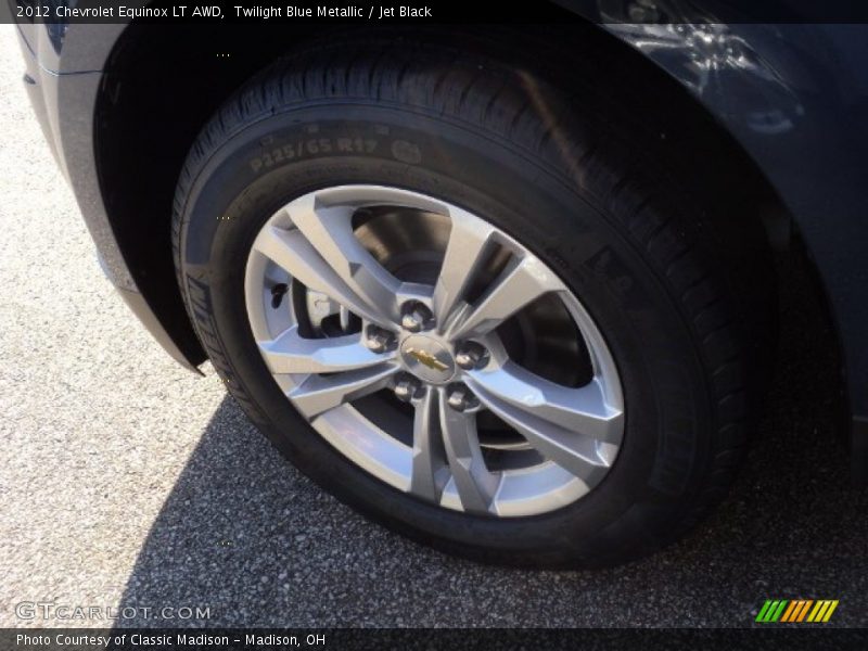 Twilight Blue Metallic / Jet Black 2012 Chevrolet Equinox LT AWD