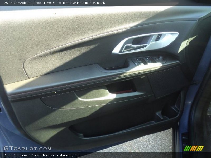 Twilight Blue Metallic / Jet Black 2012 Chevrolet Equinox LT AWD