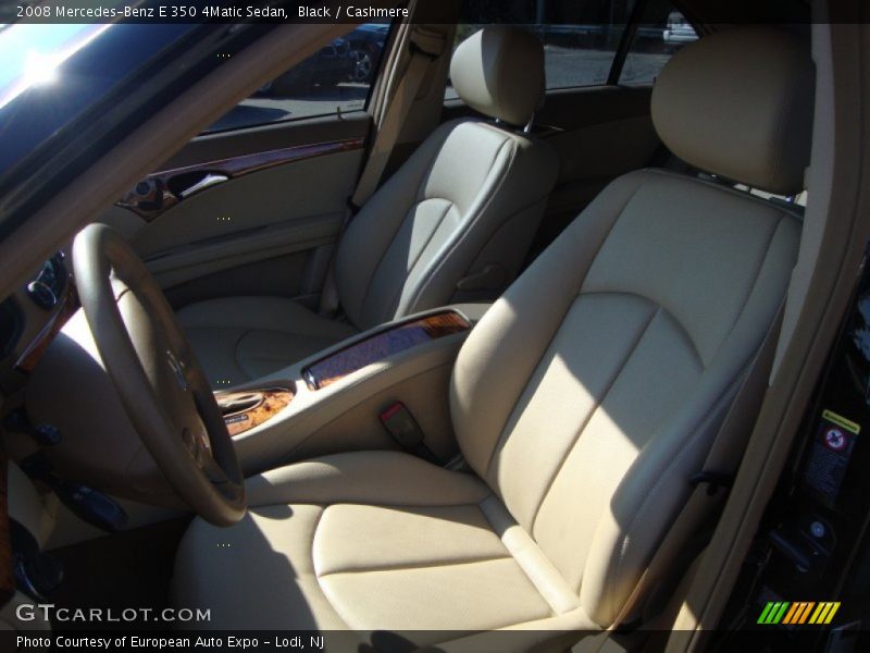 Black / Cashmere 2008 Mercedes-Benz E 350 4Matic Sedan