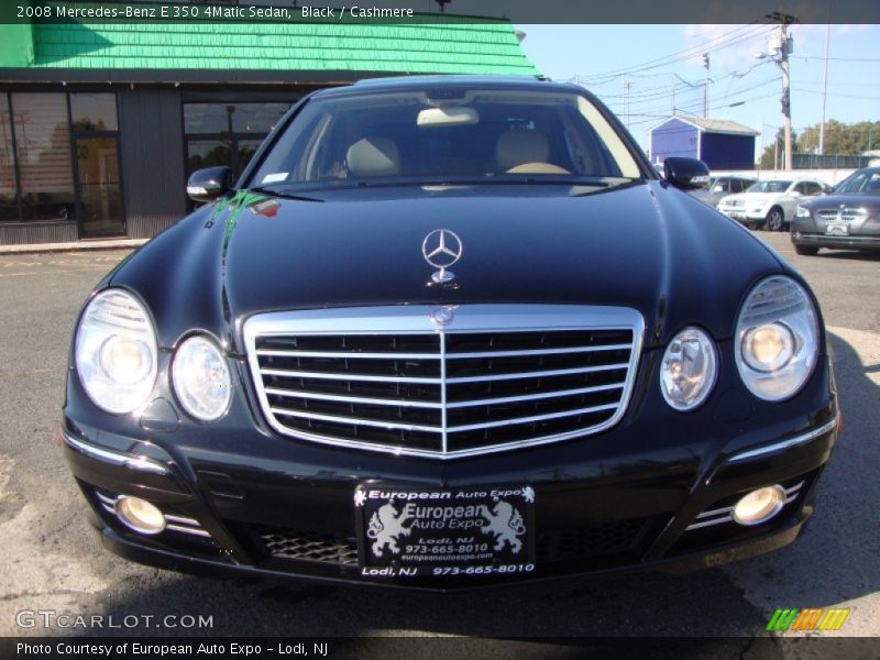 Black / Cashmere 2008 Mercedes-Benz E 350 4Matic Sedan