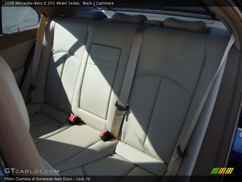 Black / Cashmere 2008 Mercedes-Benz E 350 4Matic Sedan