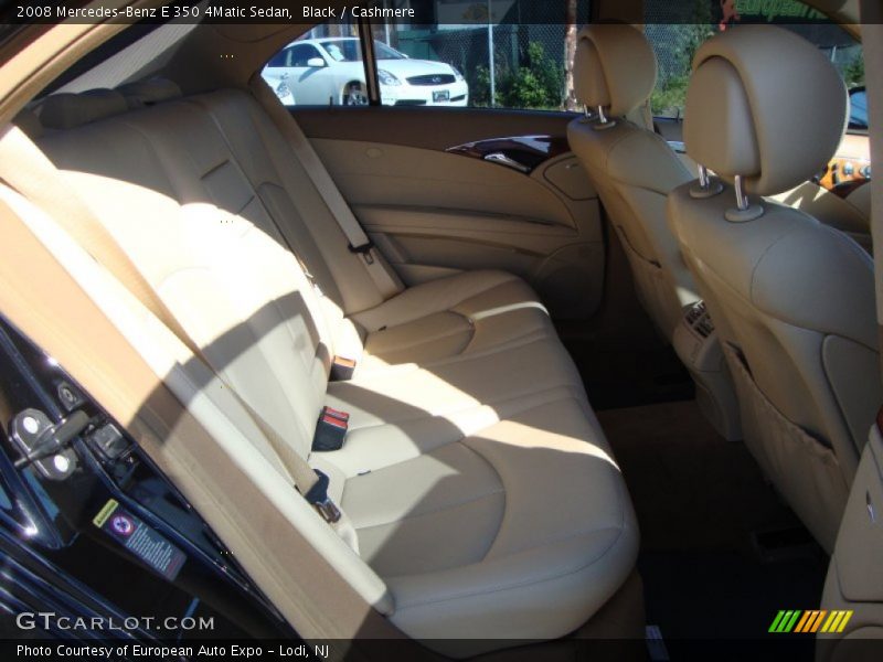 Black / Cashmere 2008 Mercedes-Benz E 350 4Matic Sedan