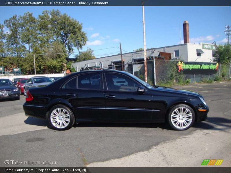 Black / Cashmere 2008 Mercedes-Benz E 350 4Matic Sedan
