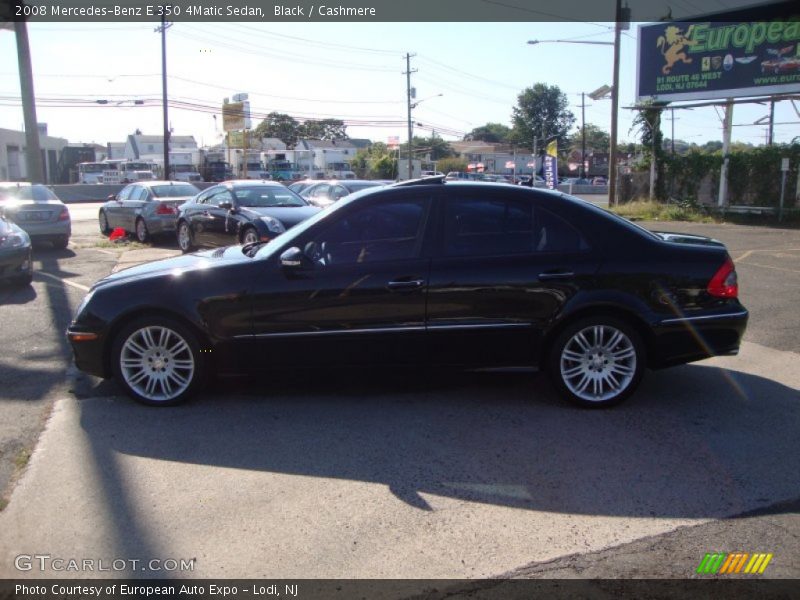 Black / Cashmere 2008 Mercedes-Benz E 350 4Matic Sedan