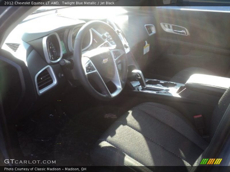 Twilight Blue Metallic / Jet Black 2012 Chevrolet Equinox LT AWD