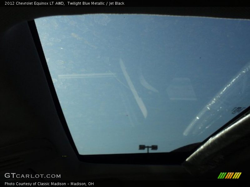 Twilight Blue Metallic / Jet Black 2012 Chevrolet Equinox LT AWD