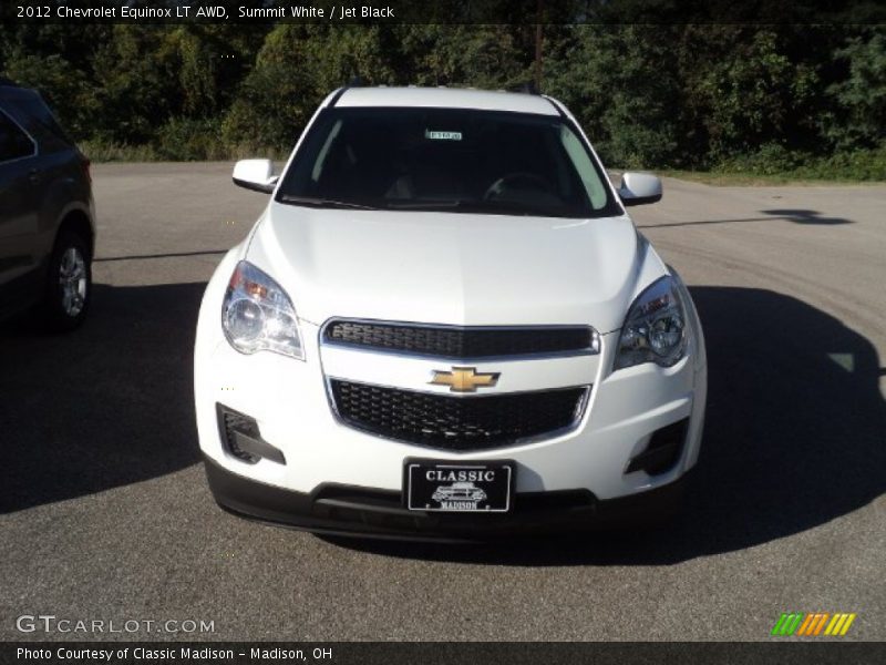 Summit White / Jet Black 2012 Chevrolet Equinox LT AWD