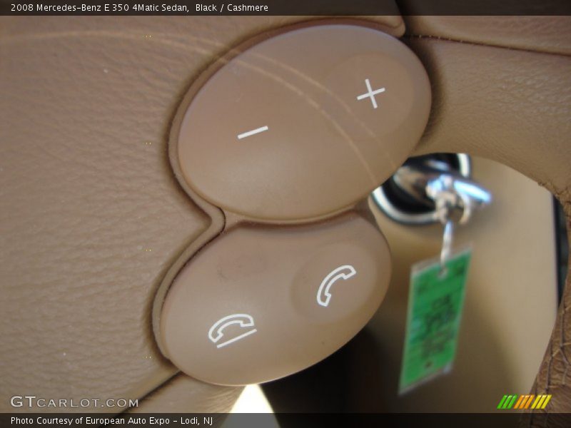 Black / Cashmere 2008 Mercedes-Benz E 350 4Matic Sedan