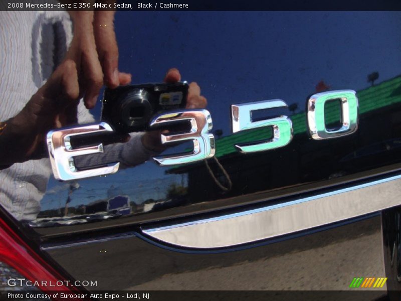 Black / Cashmere 2008 Mercedes-Benz E 350 4Matic Sedan