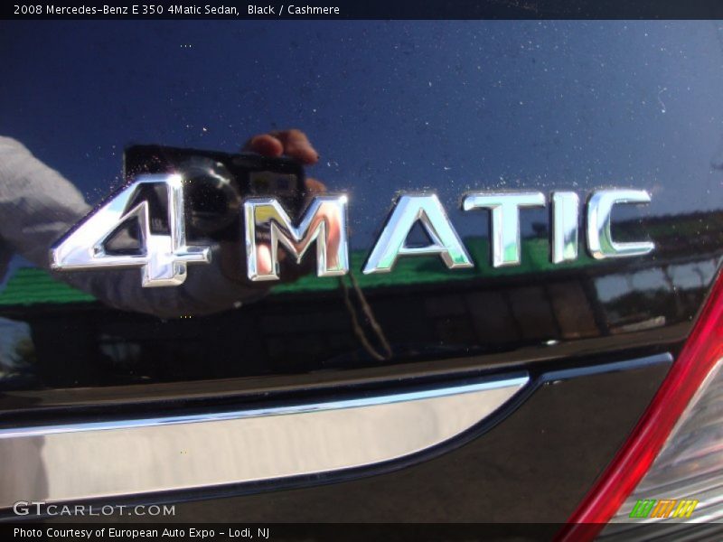 Black / Cashmere 2008 Mercedes-Benz E 350 4Matic Sedan