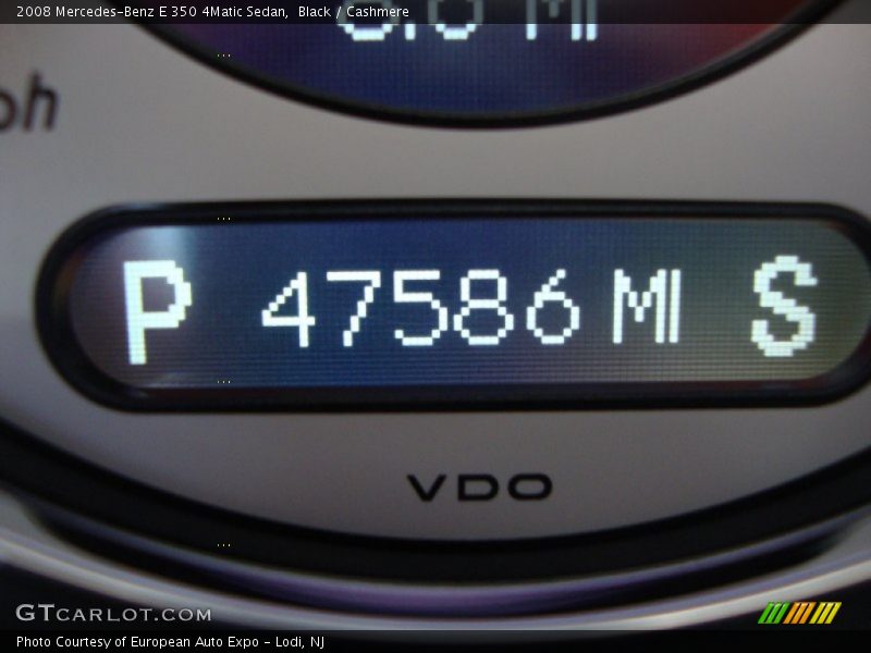 Black / Cashmere 2008 Mercedes-Benz E 350 4Matic Sedan