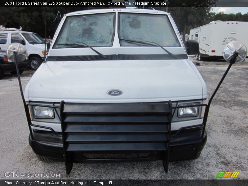 Oxford White / Medium Graphite 2001 Ford E Series Van E350 Super Duty Armored Van