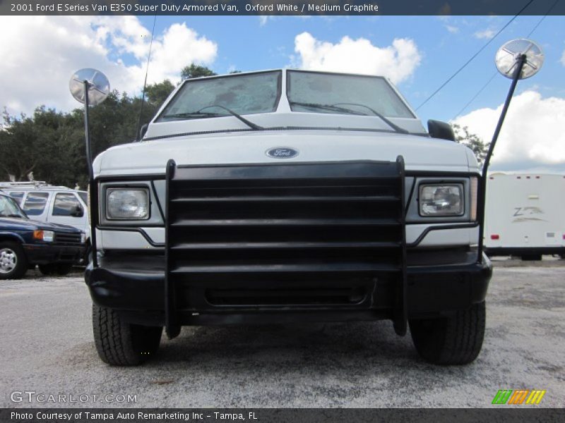 Oxford White / Medium Graphite 2001 Ford E Series Van E350 Super Duty Armored Van
