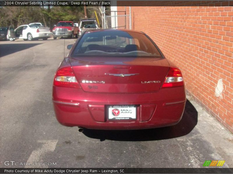 Deep Red Pearl / Black 2004 Chrysler Sebring Limited Coupe