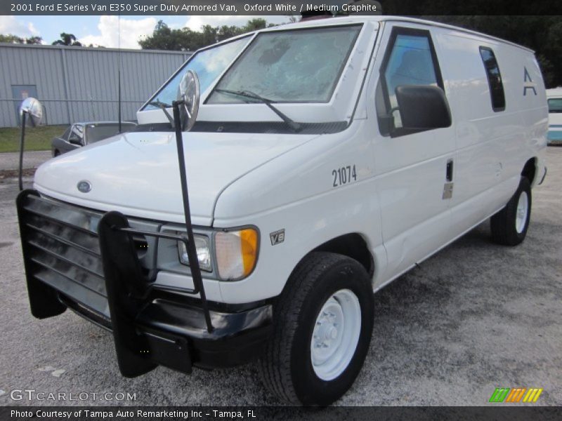 Front 3/4 View of 2001 E Series Van E350 Super Duty Armored Van