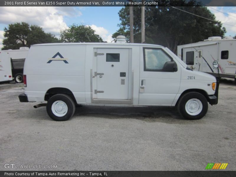 Oxford White / Medium Graphite 2001 Ford E Series Van E350 Super Duty Armored Van