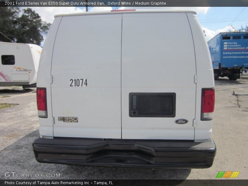 Oxford White / Medium Graphite 2001 Ford E Series Van E350 Super Duty Armored Van