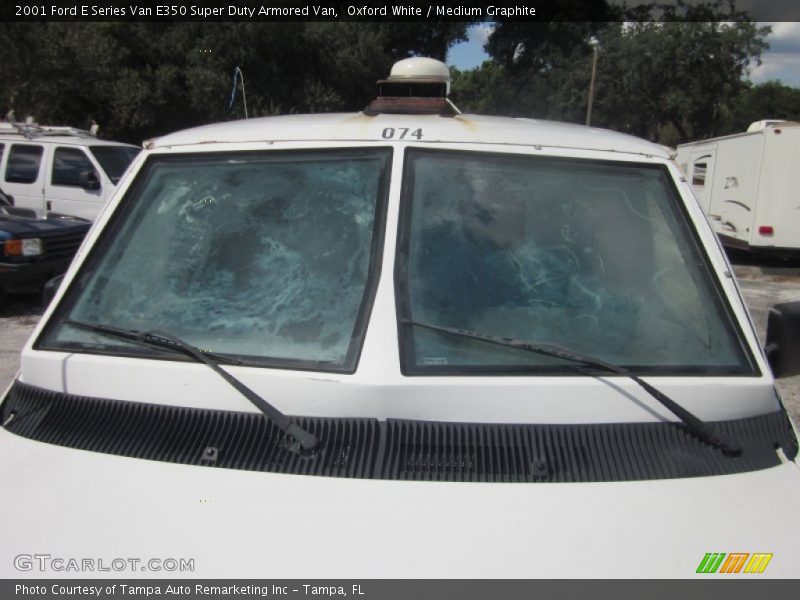 Oxford White / Medium Graphite 2001 Ford E Series Van E350 Super Duty Armored Van