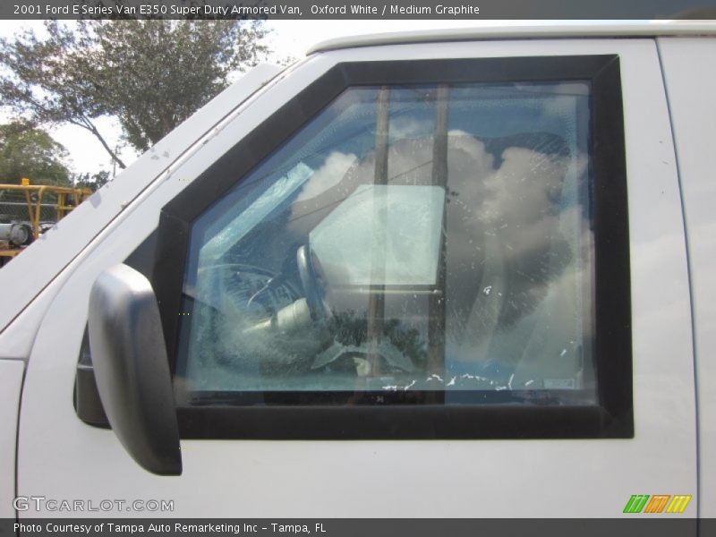 Oxford White / Medium Graphite 2001 Ford E Series Van E350 Super Duty Armored Van