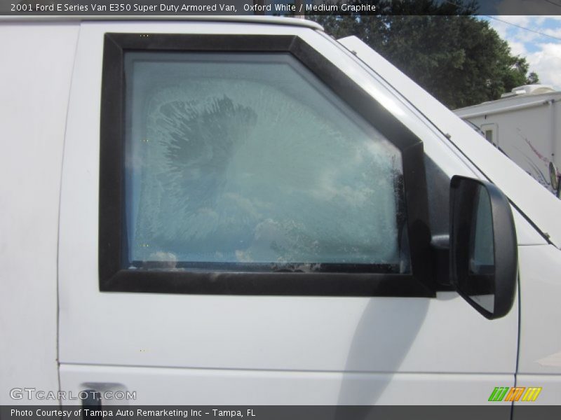 Oxford White / Medium Graphite 2001 Ford E Series Van E350 Super Duty Armored Van