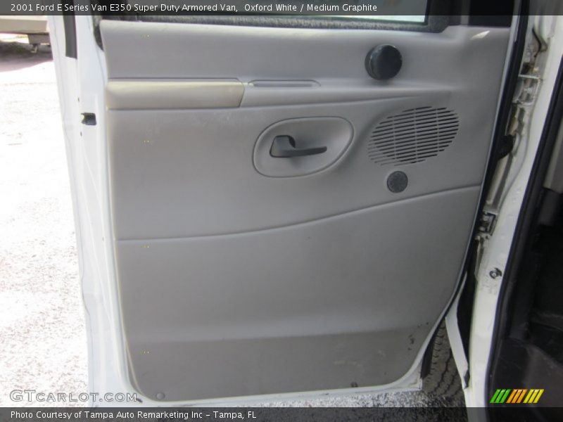 Oxford White / Medium Graphite 2001 Ford E Series Van E350 Super Duty Armored Van