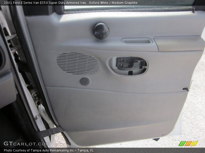 Oxford White / Medium Graphite 2001 Ford E Series Van E350 Super Duty Armored Van