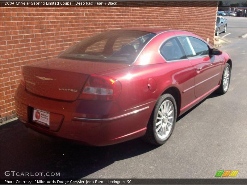 Deep Red Pearl / Black 2004 Chrysler Sebring Limited Coupe