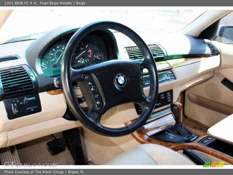Pearl Beige Metallic / Beige 2001 BMW X5 4.4i