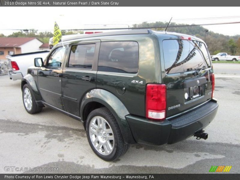 Natural Green Pearl / Dark Slate Gray 2010 Dodge Nitro SE 4x4