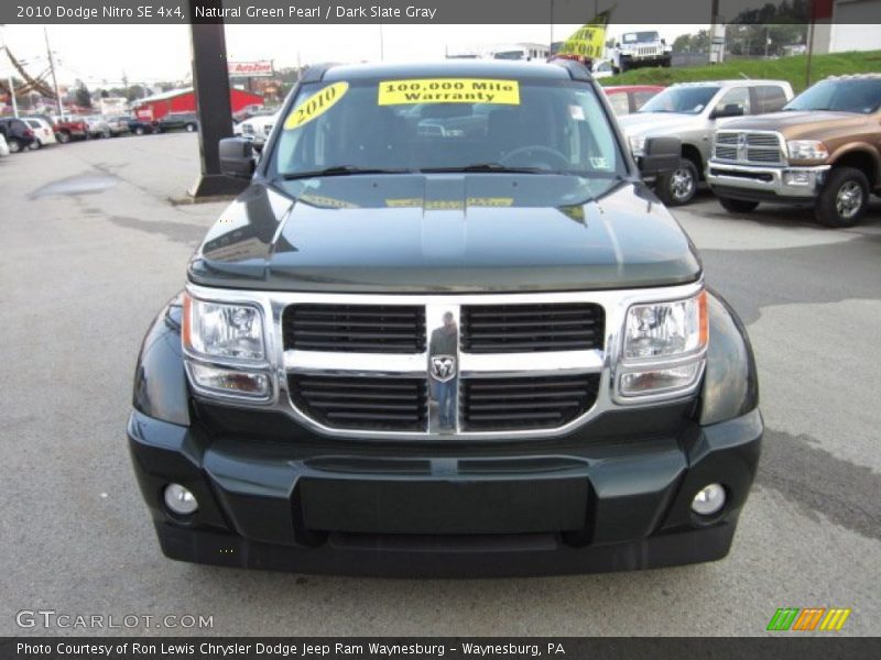 Natural Green Pearl / Dark Slate Gray 2010 Dodge Nitro SE 4x4