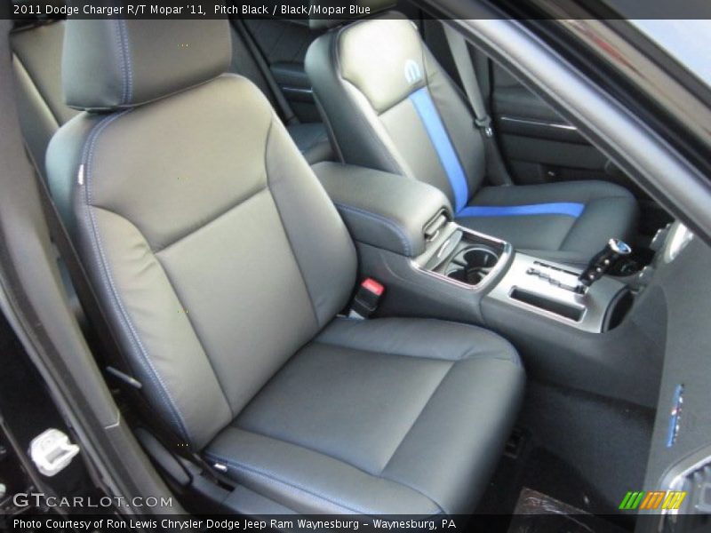 Pitch Black / Black/Mopar Blue 2011 Dodge Charger R/T Mopar '11
