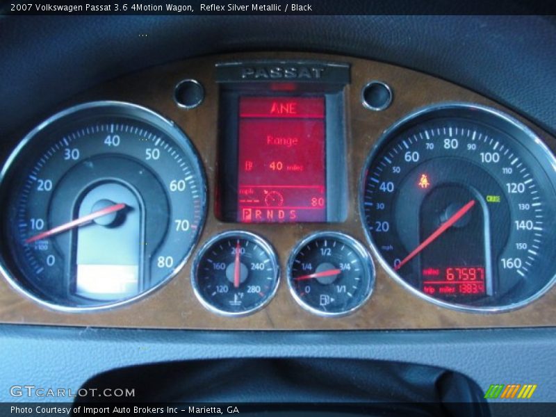  2007 Passat 3.6 4Motion Wagon 3.6 4Motion Wagon Gauges
