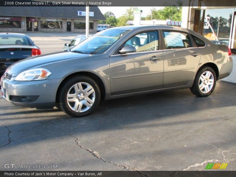 Dark Silver Metallic / Neutral Beige 2008 Chevrolet Impala LT