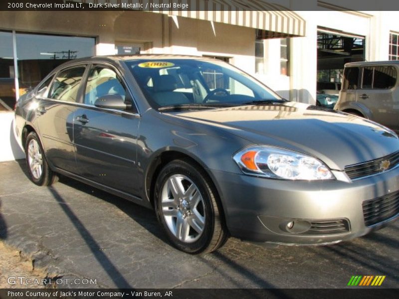 Dark Silver Metallic / Neutral Beige 2008 Chevrolet Impala LT