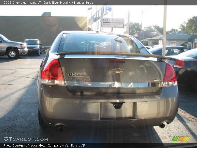 Dark Silver Metallic / Neutral Beige 2008 Chevrolet Impala LT
