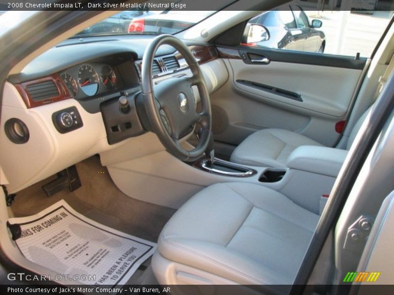 Dark Silver Metallic / Neutral Beige 2008 Chevrolet Impala LT
