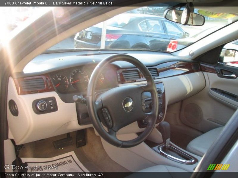 Dark Silver Metallic / Neutral Beige 2008 Chevrolet Impala LT