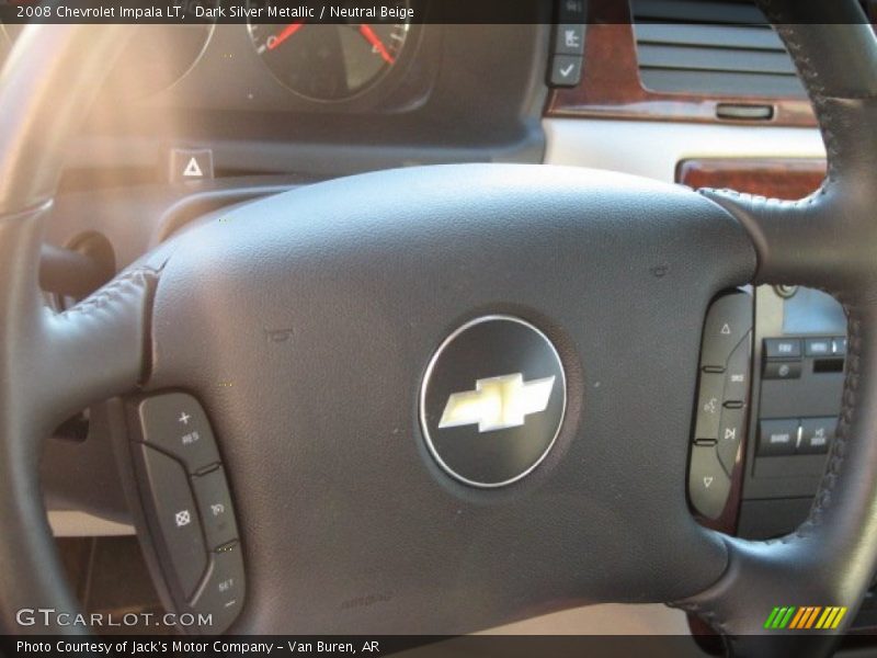Dark Silver Metallic / Neutral Beige 2008 Chevrolet Impala LT